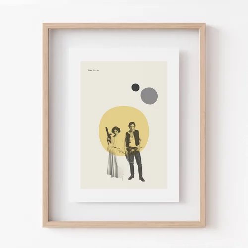 Leia y Han Solo Poster