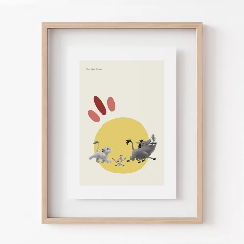 Poster de el rey león timón y pumba