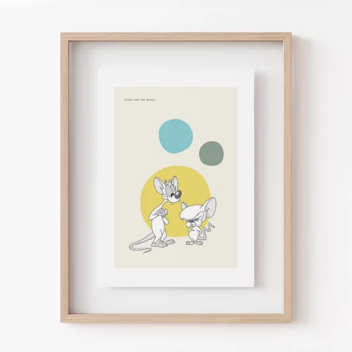 Poster Pinky y Cerebro